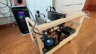МАЙНИНГ ФЕРМА НА СТАРОЙ МАТЕРИНСКОЙ ПЛАТЕ СОКЕТ 775 DDR2 КАРТЫ 3060TI LHR