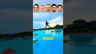 Footballers Epic Water Slider Challenge 😳