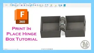 3d Printed Box with Locking Lid Fusion 360 Tutorial - Print in Place Box Design