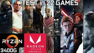 Test 22 Games with Ryzen 5 3400G Vega 11 & 8GB RAM