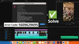 How To Fix Adobe Premiere Pro Error code - 1609629695 | GPU render error in Premiere Pro Error