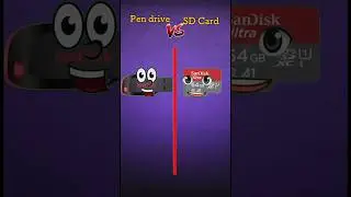 Pen drive vs SD card, who is good to use 💯💯 #vs #comparison