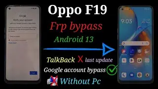 Oppo F19 frp bypass, Android 13,12 / All Oppo Google account Unlock, Last security, Without Pc