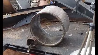 Cutting some Aluminum and Stainless Steel with the Plasma Cutter