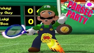 RIGHT IN THE... | Mario Power Tennis - Part 2 | Parsec Party