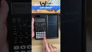 How to reset the NEWYES NY-82MS scientific calculator  #newyes #tutorial