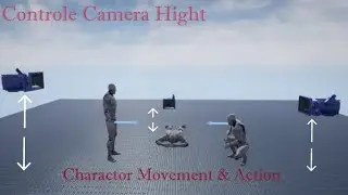 Character Camera Hight Control By Player Action In unrealengine