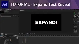 After Effects Tutorial - Expand Text Reveal