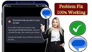How to Fix Someone has access to your screen Message Problem