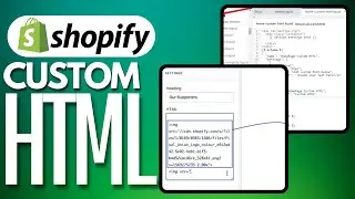 How To Create A Custom HTML Section In Shopify | Step By Step