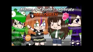 Aftons (+Charlie) Celebrate HALLOWEEN || Fnaf || Gacha club ||