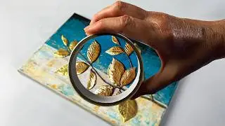 You have to see how this is Made - Textured Leaf Art for EVERYONE! | AB Creative Tutorial