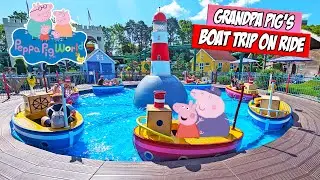 Grandpa Pig's Boat Trip Ride at Peppa Pig World (May 2023) [4K]