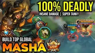 MASHA BEST BUILD 2023 | TOP GLOBAL MASHA GAMEPLAY | MOBILE LEGENDS✓