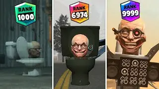 Brawl Stars Rank Up Skibidi Toilet | Evolution Skibidi Scientist