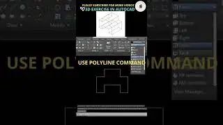 Autocad 3D Exercise Shorts #SHORTS