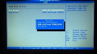 Как установить загрузку с флешки на нетбуке ASUS Eee PC