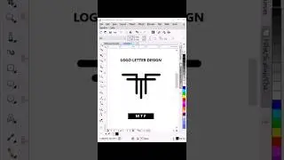 MTF Logo Letter Design in CorelDRAW 