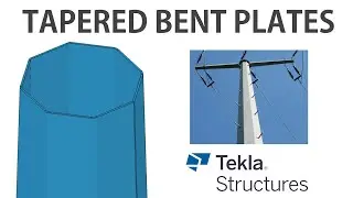 Keyack Tech - Tapered Column Bent Plate in Tekla Structures