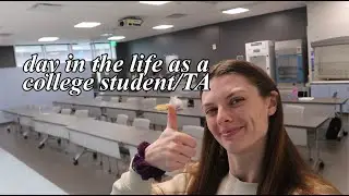 day in the life as a college student/forensic lab tech