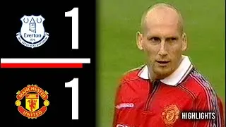 Everton v Manchester United | Highlights | Stam OWN GOAL | A Score Draw Opener | 1999/2000