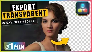 How to Export Video with TRANSPARENT BACKGROUND in Davinci Resolve