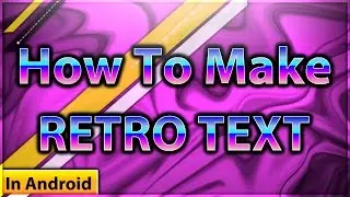 How To Create an 80's Style Chrome Logo Text Effect in Ps touch / android / ios | ft raptortheone