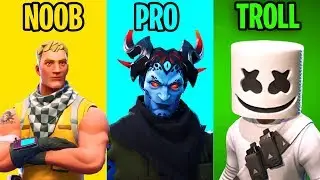 NOOB vs PRO vs TROLL - Fortnite Battle Royale