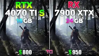 RX 7900 XTX vs RTX 4070 Ti SUPER - Test in 10 Games l Ray Tracing