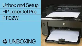 Unboxing and Setting Up the HP LaserJet Pro P1102W Printer | HP