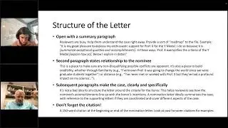 Demystifying the Honors Nomination Process: How to Write an Effective Nomination Letter