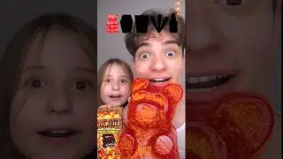 Spicy Giant Snacks Challenge with My Little Sister! 🥵