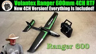 Everything You Need Is Included! VolantexRC Ranger 600mm Wingspan 4CH Gyro System Beginner Plane RTF