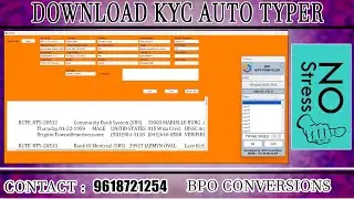 How to download KYC form filling autotyping software free download