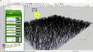 plugin FUR Tool Membuat rumput dengan sketchup