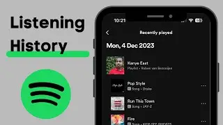 How To Find Listening History on Spotify - Previously Listened Songs