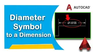 How to apply diameter symbol to a dimension in AutoCAD