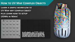 How to UV Map Complex Objects in Maya