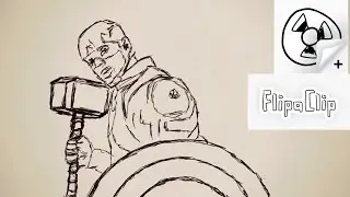 Thanos Vs Captain America. Thor And IronMan In Scribble And Doodle Art  Animation With FlipaClip.