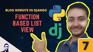 How to create list view in Django | Function based view in Django | Blog Post Website - 7