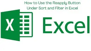 How to Use the Reapply Button Under Sort and Filter in Excel