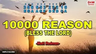 10000 Reason By Matt Redman ||Kalimba with Easy Tab•||