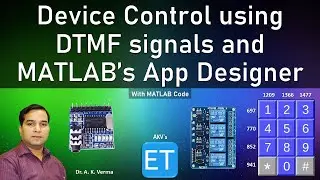 Device Control using DTMF signals and MATLAB's App Designer