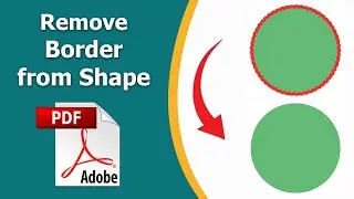How to remove border from shape in pdf using adobe acrobat pro dc