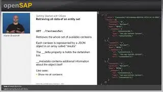 Getting Started with OData - W2U2 - Build Mobile Apps SAP Cloud Platform Mobile Services