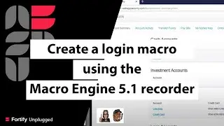 Create a Login Macro using the Macro Engine 5.1 Recorder