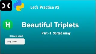 Beautiful Triplets | HackerRank | Algorithm | Implementation | Part -1 | Python Programming | Coding