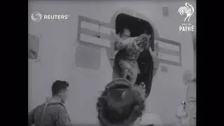 THAILAND/ HONG KONG :  SURVIVORS FROM SHOT UP PLANE: (1954)