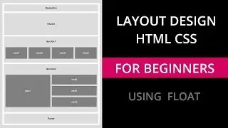 How to create a layout with HTML CSS  | using  Float