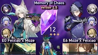 E0 Feixiao x Moze & E6 Moze Showcase | Memory of Chaos Floor 12 3 Stars | Honkai: Star Rail 2.5